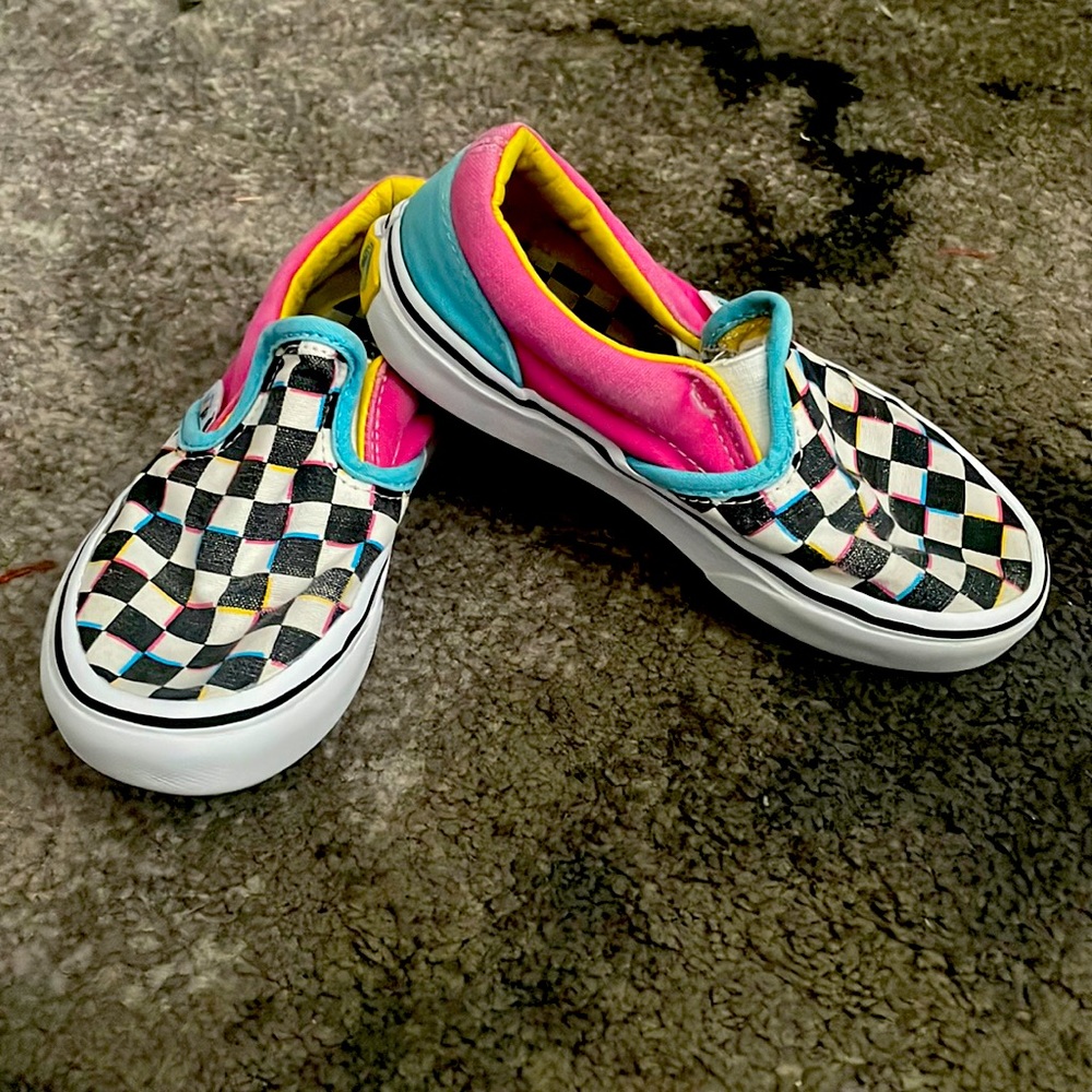 Vans 💗💙💛🏁 Slip-Ons